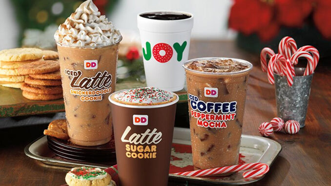 Dunkin’ Donuts festive holiday cups