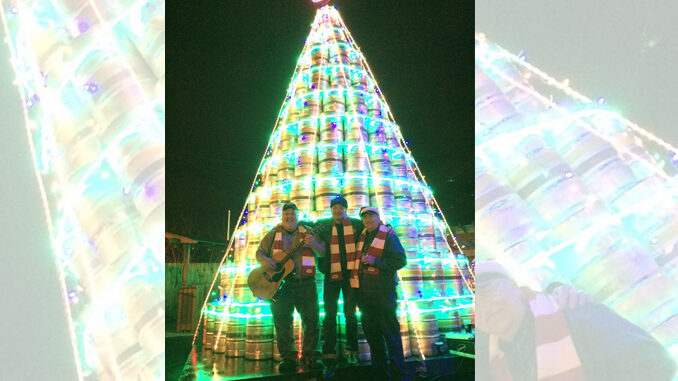 Beer Keg Christmas Tree