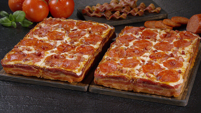 Little Caesars bacon-wrapped pizza