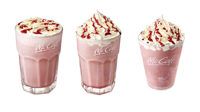 McDonald’s Japan introduces new white chocolate strawberry drinks