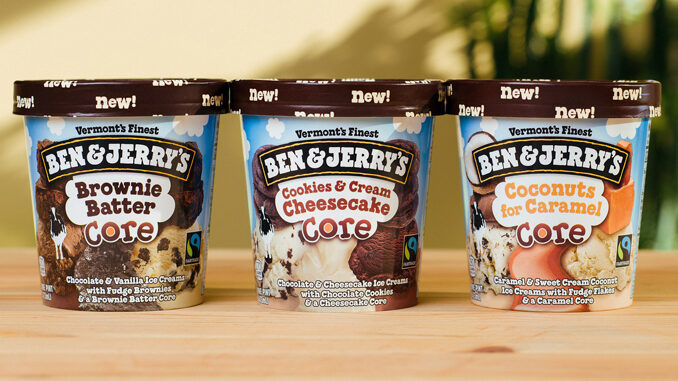 Ben & Jerry’s introduces three new Core flavors in classic baked goods theme