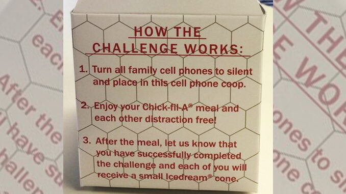 Chick-fil-A cell phone coop
