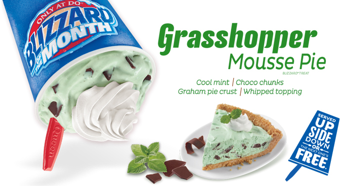 Grasshopper Mousse Pie Blizzard 