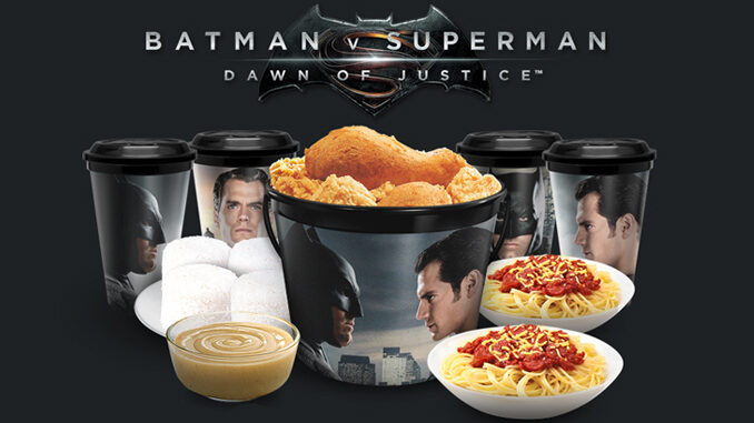 KFC Philippines offering Batman v Superman themed collectibles