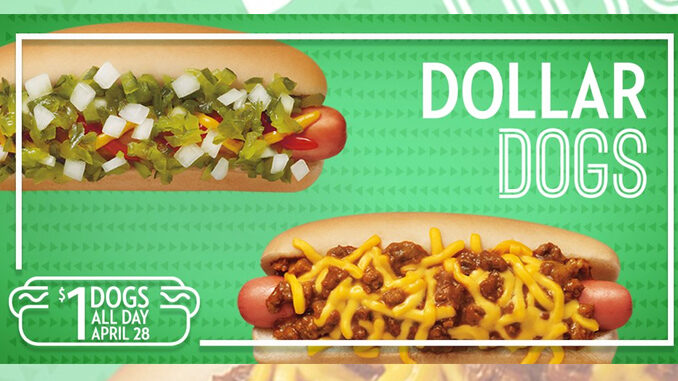 $1 Hot Dogs at Sonic on April 28, 2016