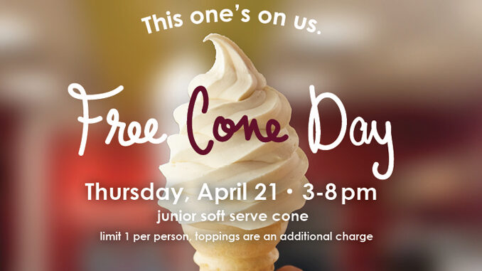 Carvel Free Cone Day on April 21, 2016