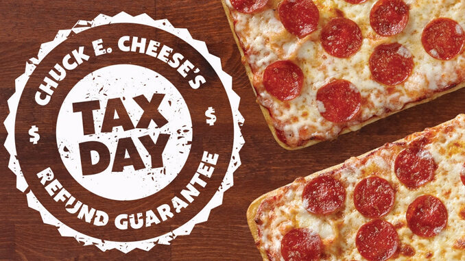 Chuck E. Cheese's Tax Day BOGO offer guarantees a return