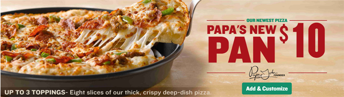 Papa John's Pan Pizza Deal