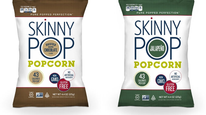 SkinnyPop Popcorn debuts new Dusted Dark Chocolate and Jalapeño