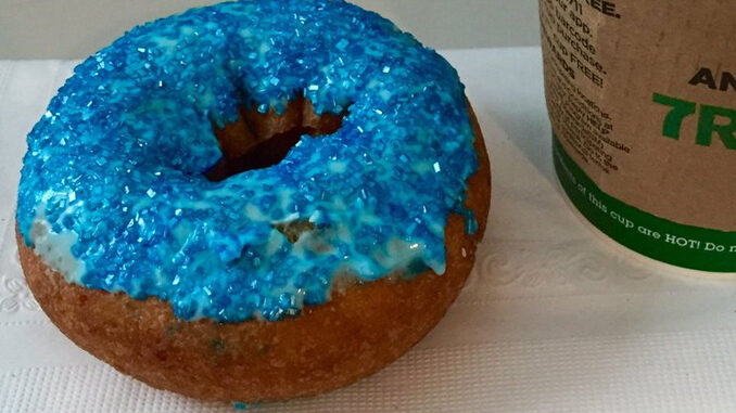 Blue raspberry Slurpee Donut spotted at 7-Eleven