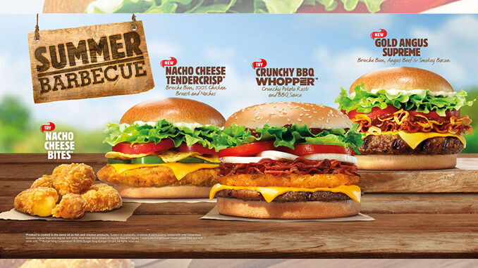 Burger King UK introduces new Summer Barbecue menu