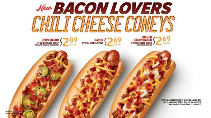 New Bacon Lovers Chili Cheese Coneys debut at Sonic