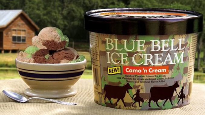 Blue Bell Launches New Camouflage Ice Cream, Because Texas