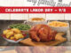 Get 25 Percent Off Any Family Meal At Boston Market On Labor Day, 2016