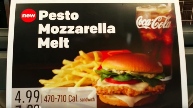 Pesto Mozzarella Melt Spotted At McDonald’s