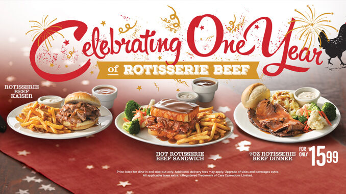 Swiss Chalet Celebrates 1 Year Of Rotisserie Beef With 3 New Dishes