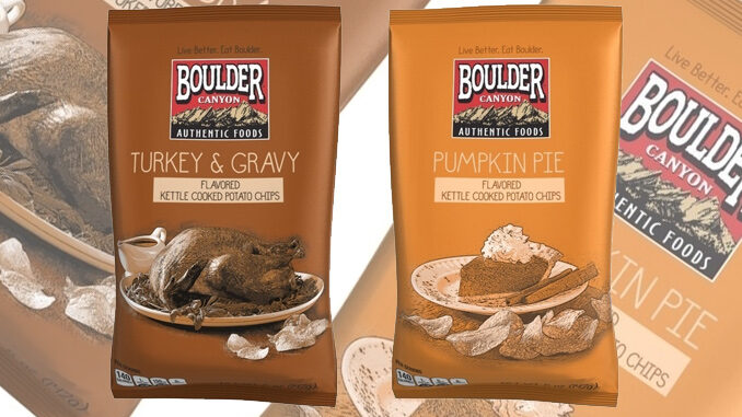 Boulder Canyon Brings Back Pumpkin Pie And Turkey And Gravy Potato Chips