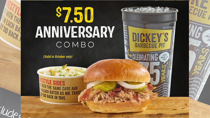 Dickey’s Offers $7.50 Anniversary Combo Deal During October 2016