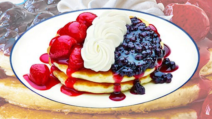 Free Red, White And Blue Pancakes For Veterans And Active Duty Military At IHOP On November 11, 2016