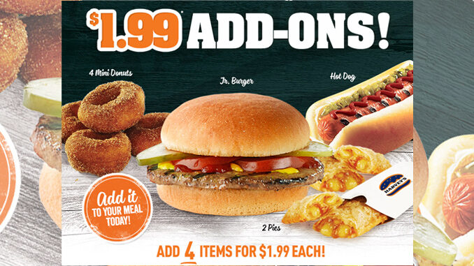 Harvey’s Canada Offers $1.99 Add-Ons