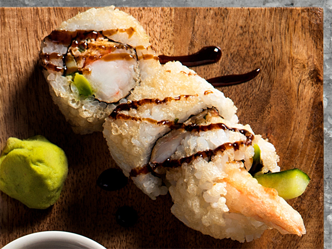 P.F. Chang’s Shrimp Tempura Sushi roll 