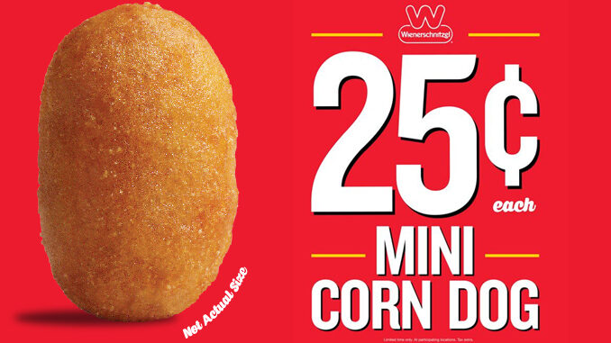 25-Cent Mini Corn Dogs At Wienerschnitzel For A Limited Time