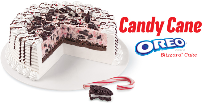 Candy Cane Oreo Cake