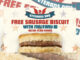 Free Sausage Biscuits At Krystal On November 11, 2016