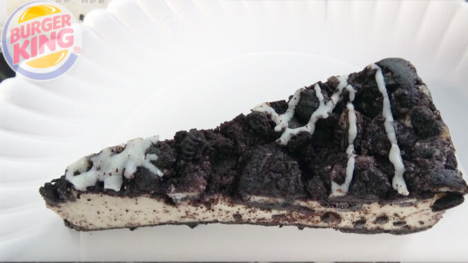 Review: Burger King’s Oreo Cookie Cheesecake