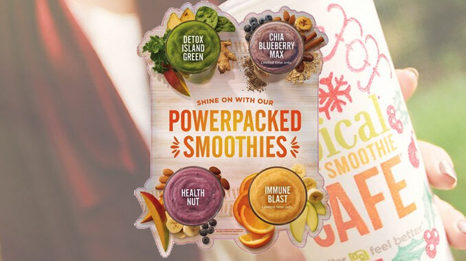 Tropical Smoothie Cafe Unveils New Supergreen Caesar And 4 Powerpacked Smoothies