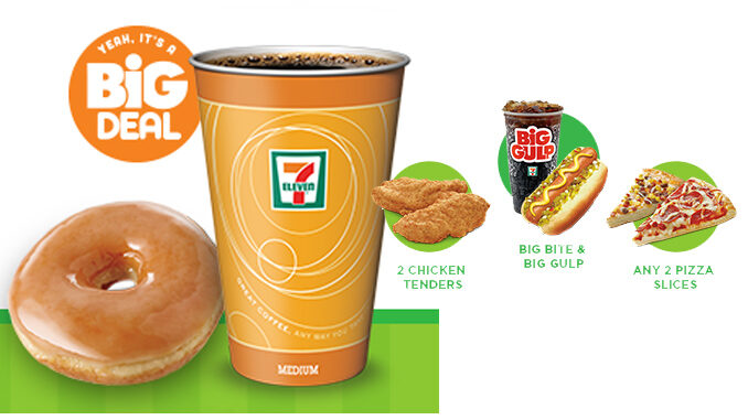 7-Eleven Offers New $2 Big Deals And $2 Any Size Coffee And Donut Deal