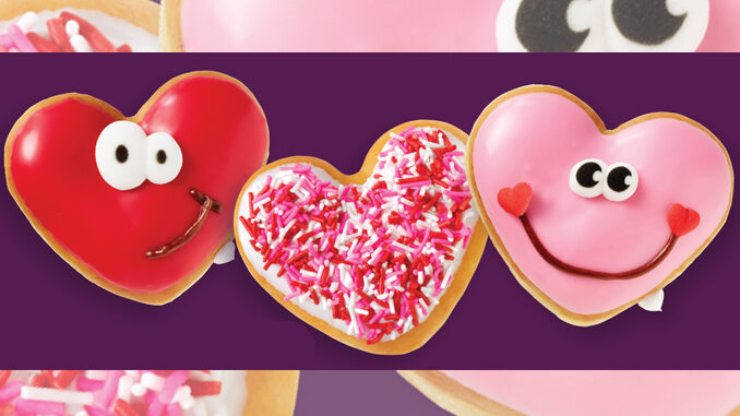 Krispy Kreme’s 2017 Valentine’s Day Donut Lineup Includes New Pink Heart With Strawberry-Flavored Icing