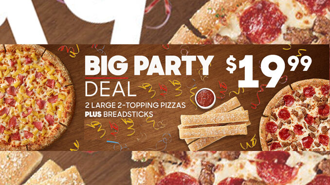 Pizza Hut Offers $19.99 Big Party Deal