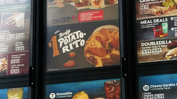 Taco Bell Spotted Testing New Beefy Potato-Rito