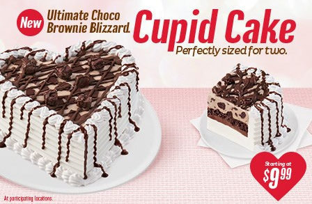 Ultimate Choco Brownie Blizzard Cupid Cake 