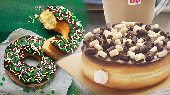 Dunkin’ Donuts Offers New Vanilla Truffle Donut And Shamrock Sprinkle Donut