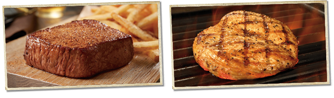 Outback Steakhouse Walkabout Wednesday Entrees