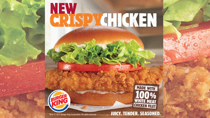 Burger King Launches New Crispy Chicken Sandwich