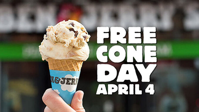 Free Cone Day At Ben & Jerry’s April 4, 2017