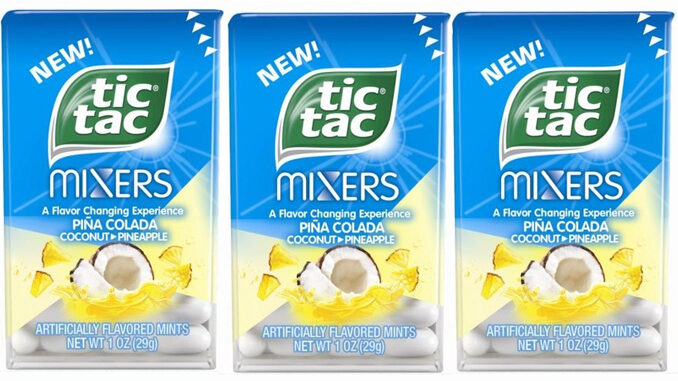 Tic Tac Launches New Piña Colada Tic Tac Mixers Mints