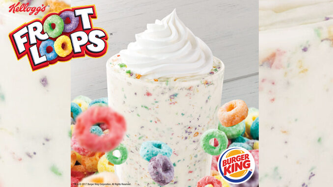 Burger King Is Spinning New Froot Loop Shakes