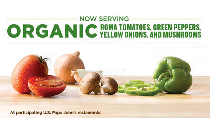 Papa John’s Tests Organic Vegetable Toppings