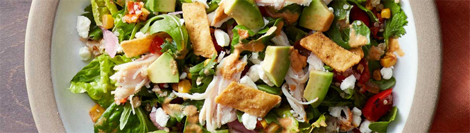 Southwest Chile Lime Ranch Salad with Chicken
