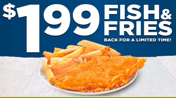 $1.99 Fish And Fries Deal Is Back At Long John Silver’s For May 2017