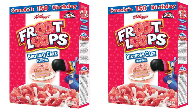 Kellogg’s Unveils New Birthday Cake Flavored Froot Loops Cereal