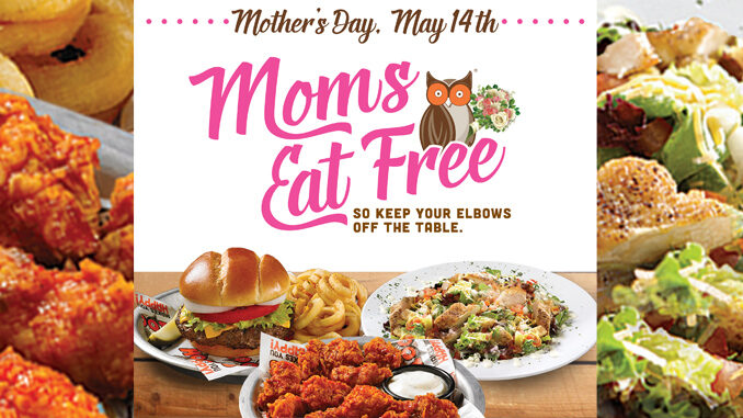 Moms Eat Free At Hooters On May 14, 2017