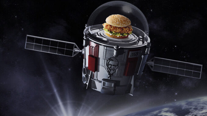 KFC Announces Plan To Send The Zinger Chicken Sandwich To Space