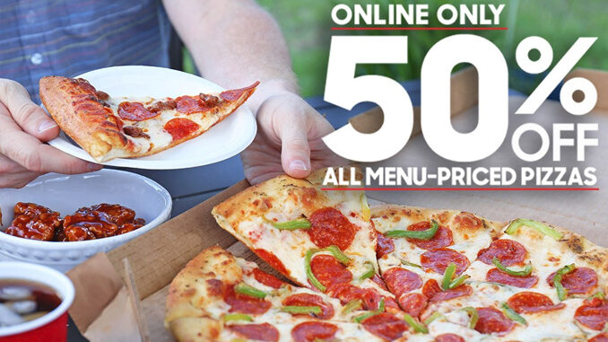 50% Off All Online Pizza Orders At Pizza Hut Through July 23, 2107