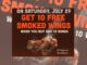 Buy 10 Wings, Get 10 Free Smoked Wings At Hooters On July 29, 2017