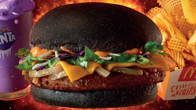 McDonald’s Has A Spicy Korean Burger With Charcoal Bun In Malaysia